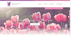 Desktop Screenshot of janisfolignofoundation.com