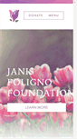Mobile Screenshot of janisfolignofoundation.com